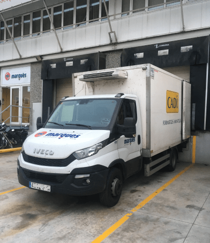 Camión frigorífico de distribución